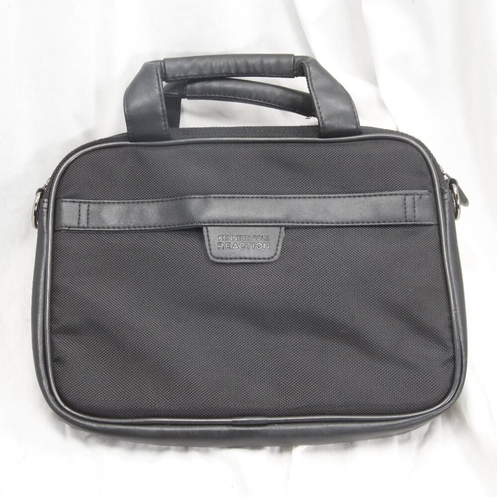 Kenneth Cole Reaction, mini laptop bag, black with silver accents